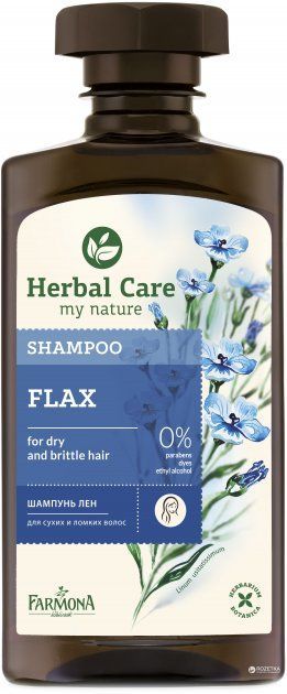 Farmona Herbal Care шампунь для волос льняной 330мл №1