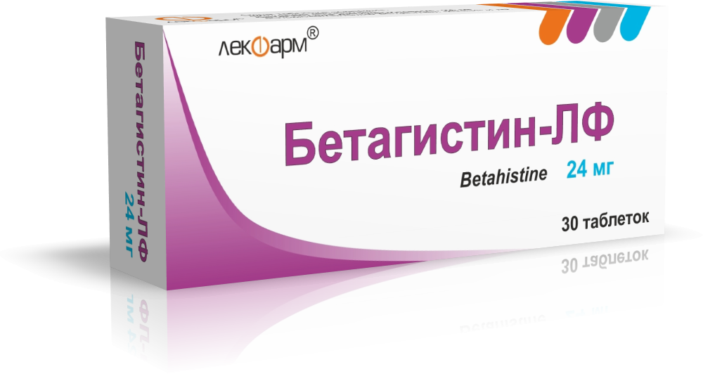 Бетагистин-ЛФ таблетки 24мг упаковка №30