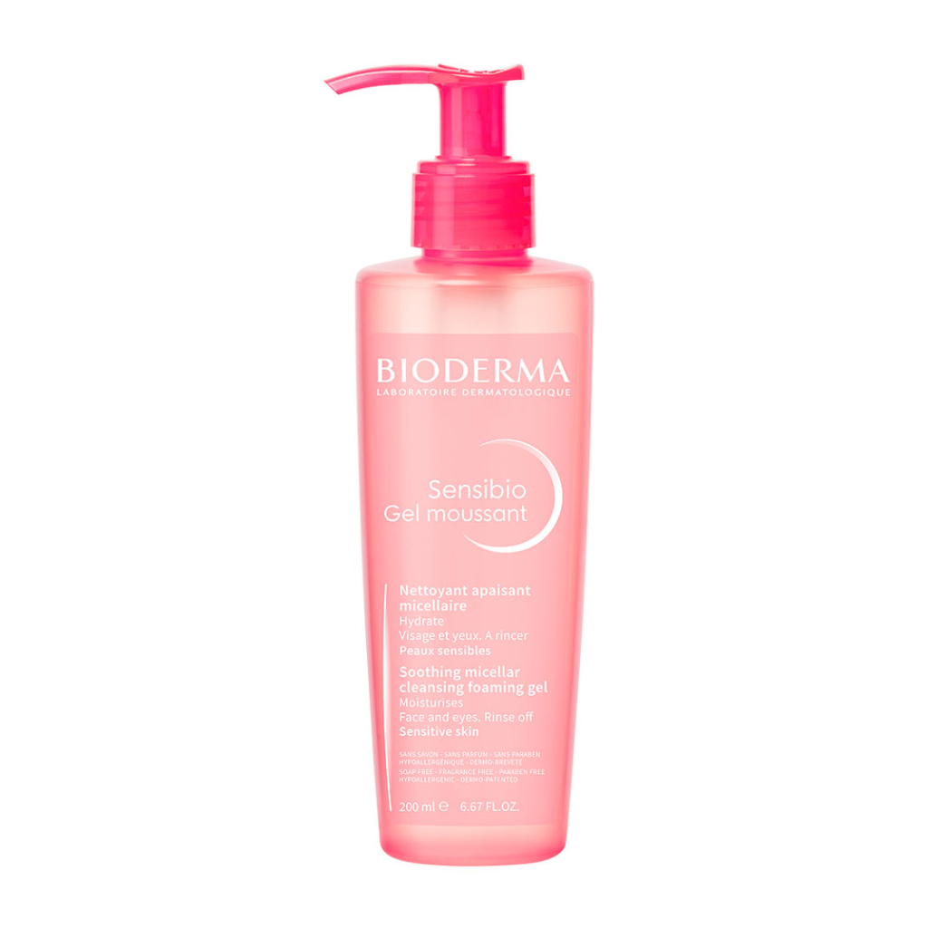 BIODERMA Sensibio гель для лица очищающий 500мл флакон с помпой №1