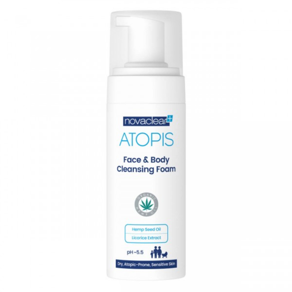 Novaclear Atopis пенка для лица и тела очищающ. для детей и взрослых 150мл №1