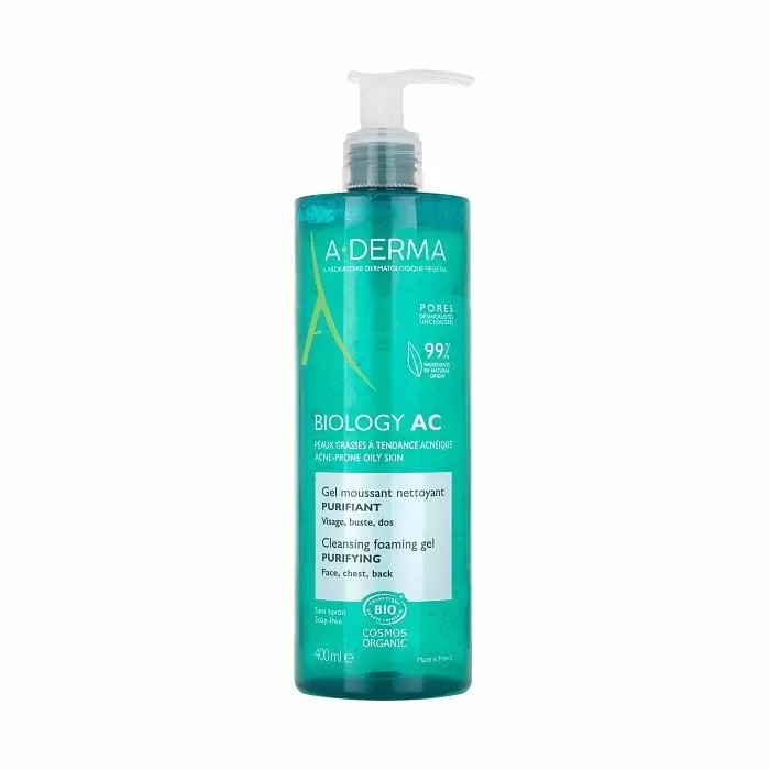 A-DERMA Biology AC гель пенящийся очищающ. 400мл №1