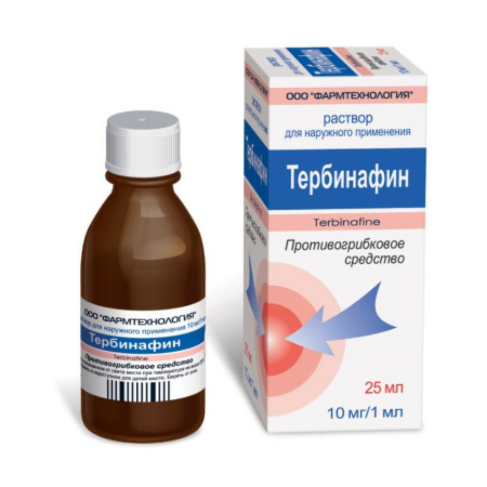 Тербинафин ФТ р-р для наруж. прим. 10мг/мл 25мл флакон №1