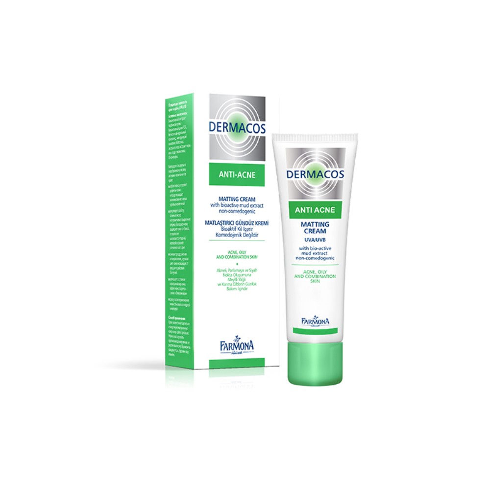 Farmona Dermacos Anti-Acne крем придающий матовость на день UVA/UVB 50мл №1