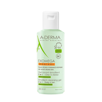 A-DERMA Exomega Control гель для тела и волос 2 в 1 очищающий 200мл №1