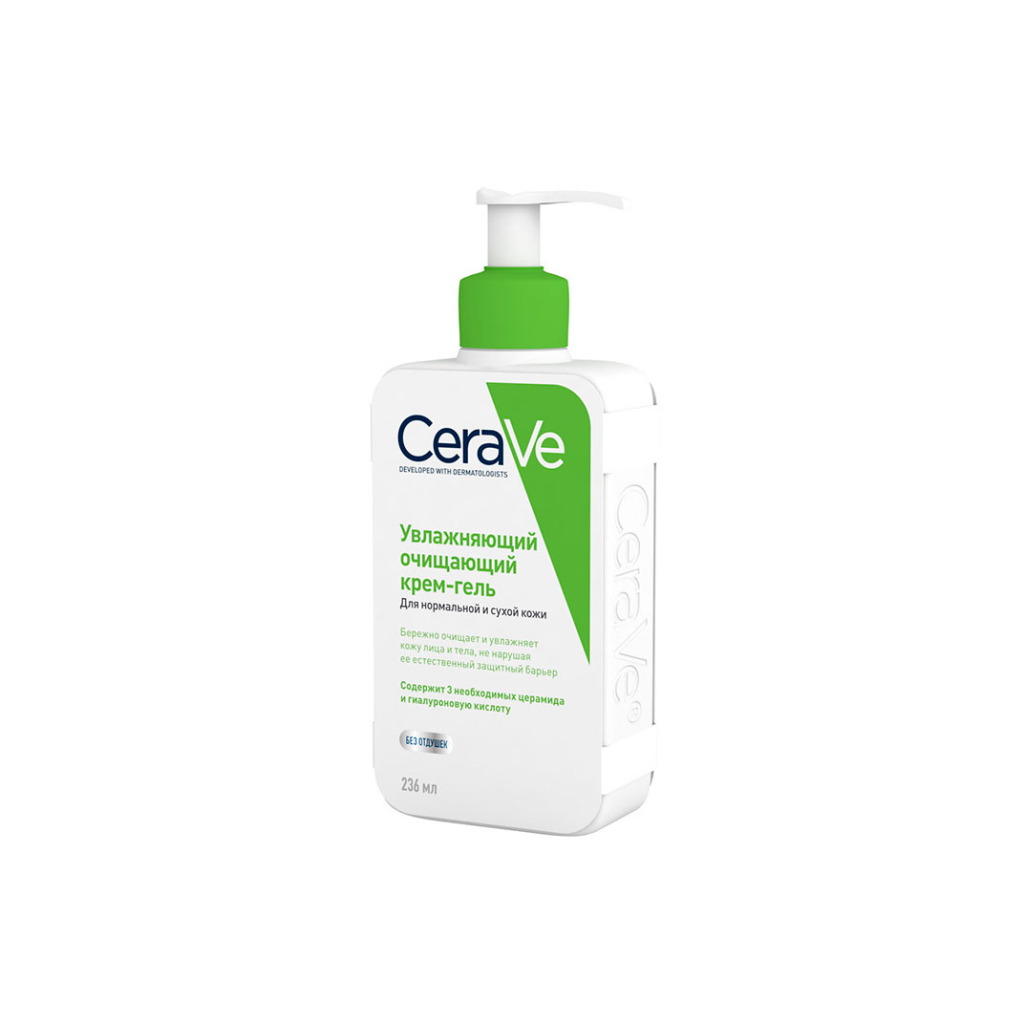 CeraVe крем-гель для норм. и сухой кожи лица и тела очищ. увлажняющ. 236мл №1