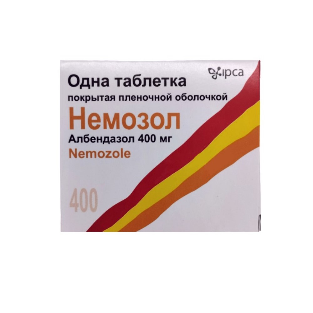 Немозол таблетки п/о 400мг упаковка №1