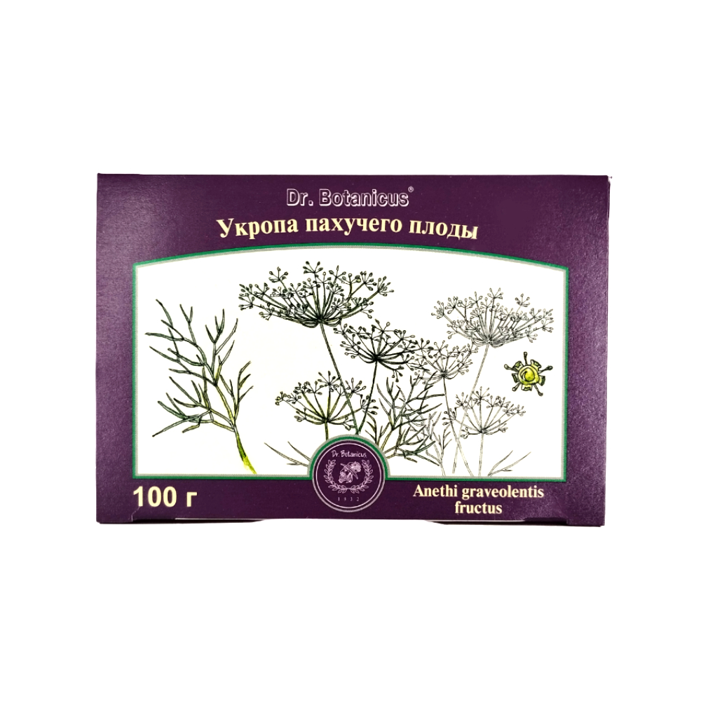 Укропа пахучего плоды лек. сырье цельн. 100г упаковка №1