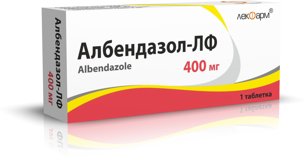 Албендазол-ЛФ таблетки 400мг упаковка №1