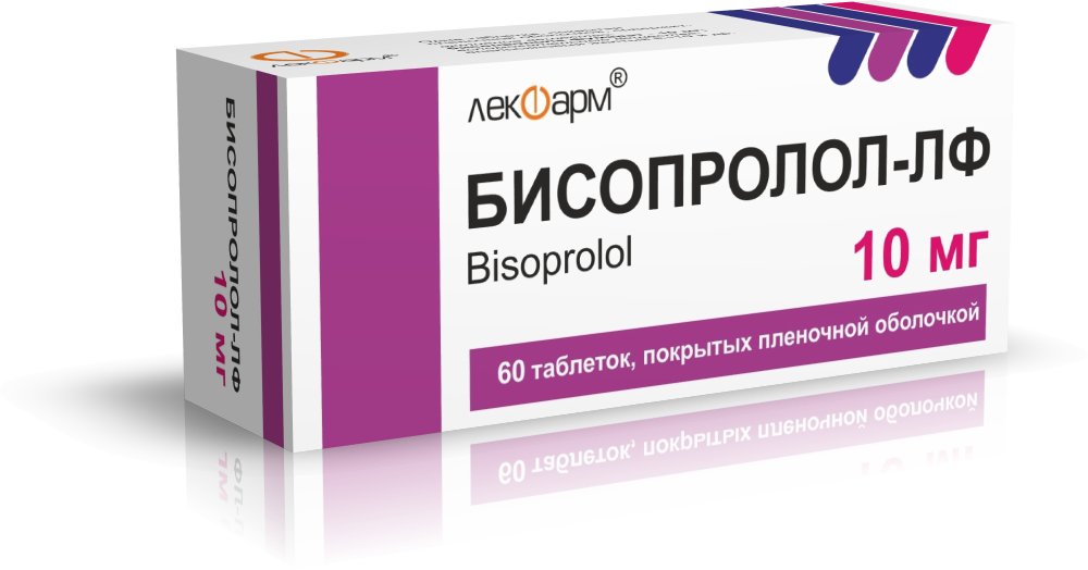 Бисопролол-ЛФ таблетки п/о 10мг упаковка №60