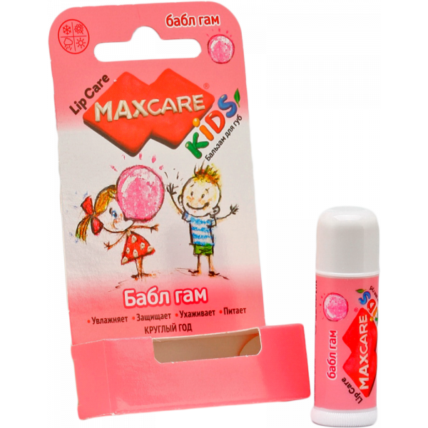 Бальзам для губ детский MaxСare Kids Бабл Гам 4,7г №1