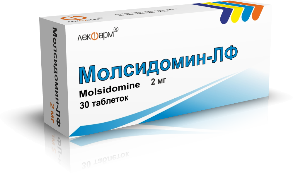 Молсидомин-ЛФ таблетки 2мг упаковка №30
