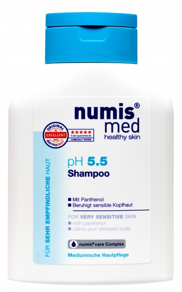 Numis med шампунь для ежедн. прим. pH 5,5 для чувствительной кожи с пантенолом 200мл №1