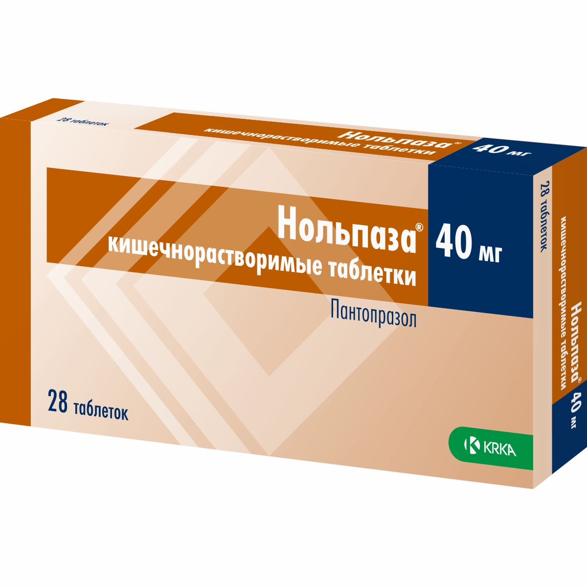 Нольпаза таблетки кишечнораств. 40мг упаковка №28
