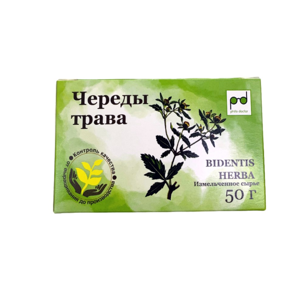Череды трава лек. сырье измельчен. 50г упаковка №1