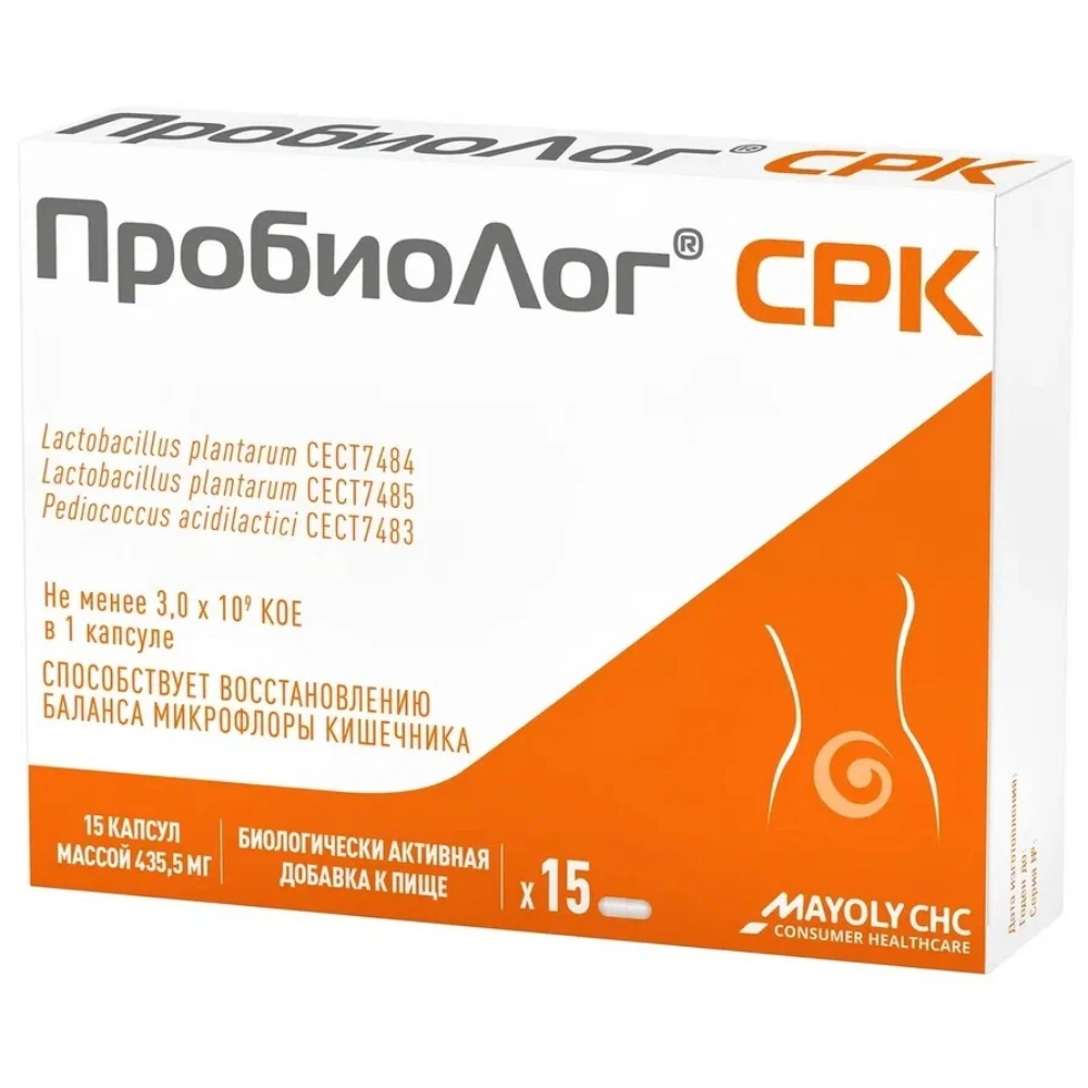 ПробиоЛог СРК БАД капсулы 435,5мг упаковка №15