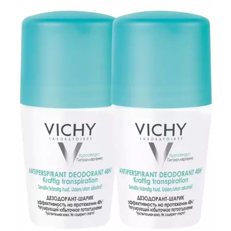 VICHY дезодорант-антиперспирант шарик регулирующий избыточное потоотделение 50мл №2