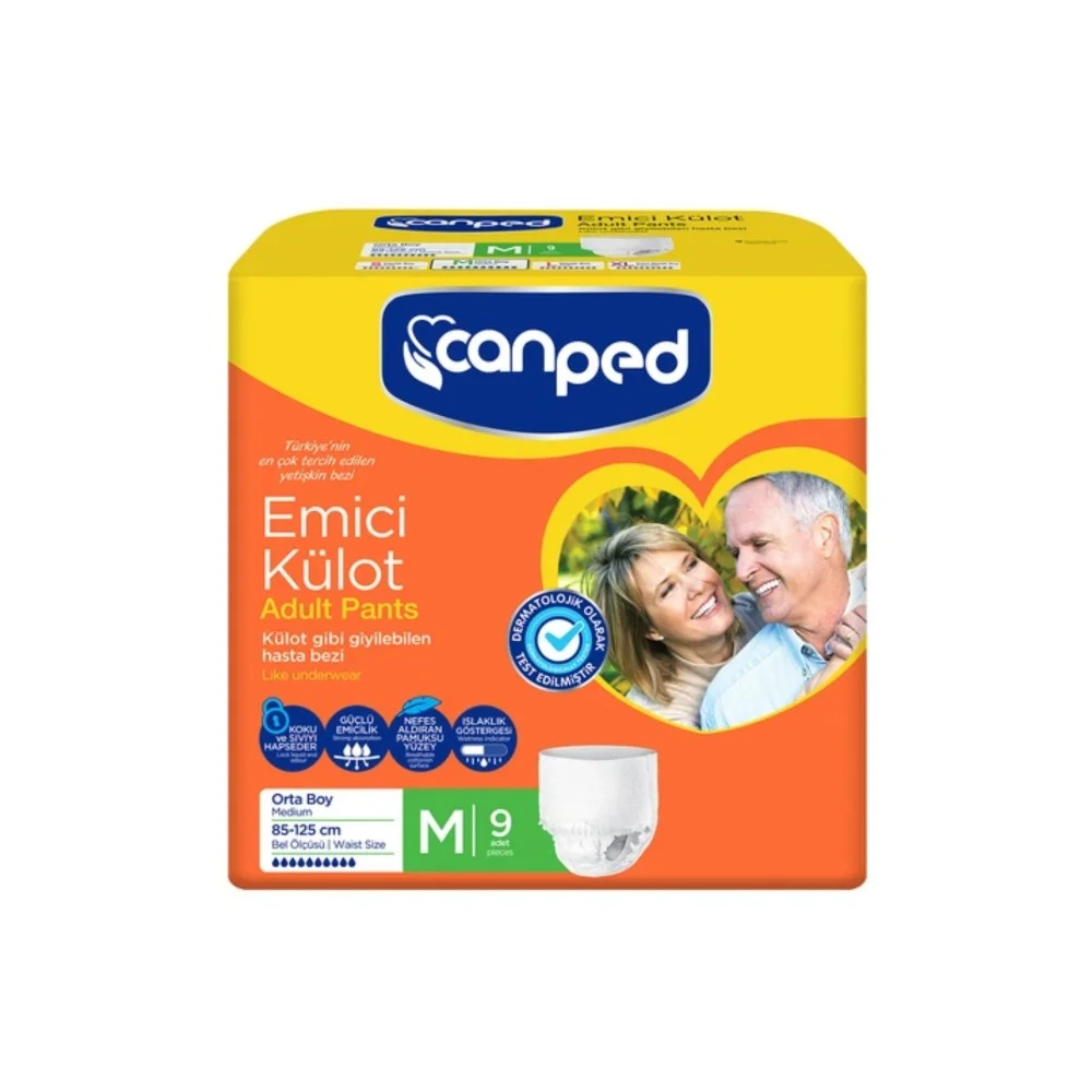 Подгузники для взрослых CANPED размер M (85-125 см) упаковка №9