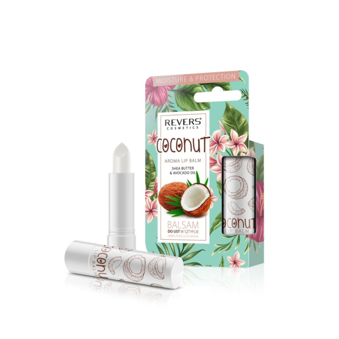 REVERS бальзам для губ coconut 4г №1