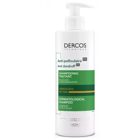 VICHY Dercos Technique шампунь-уход против перхоти для сухих волос и кожи головы склонной к зуду интенсивный 200мл №1