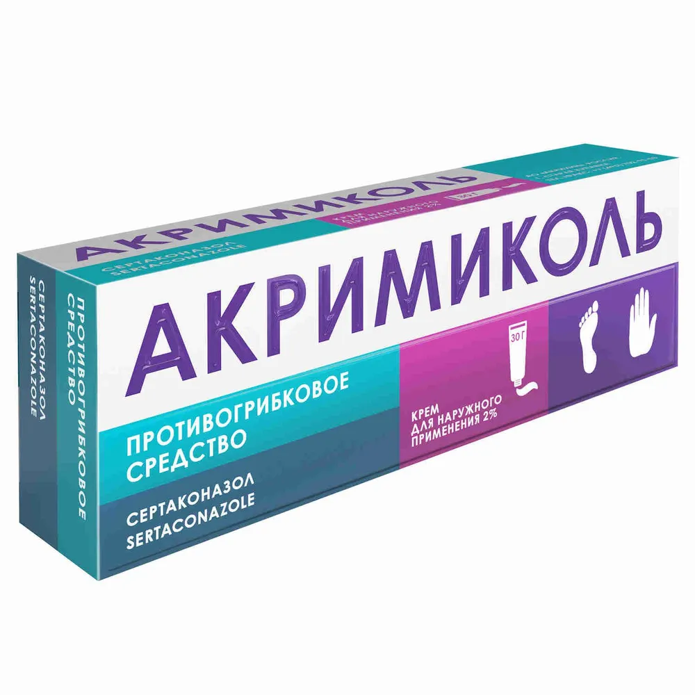 Акримиколь крем для наруж. прим. 2% 30г туба №1