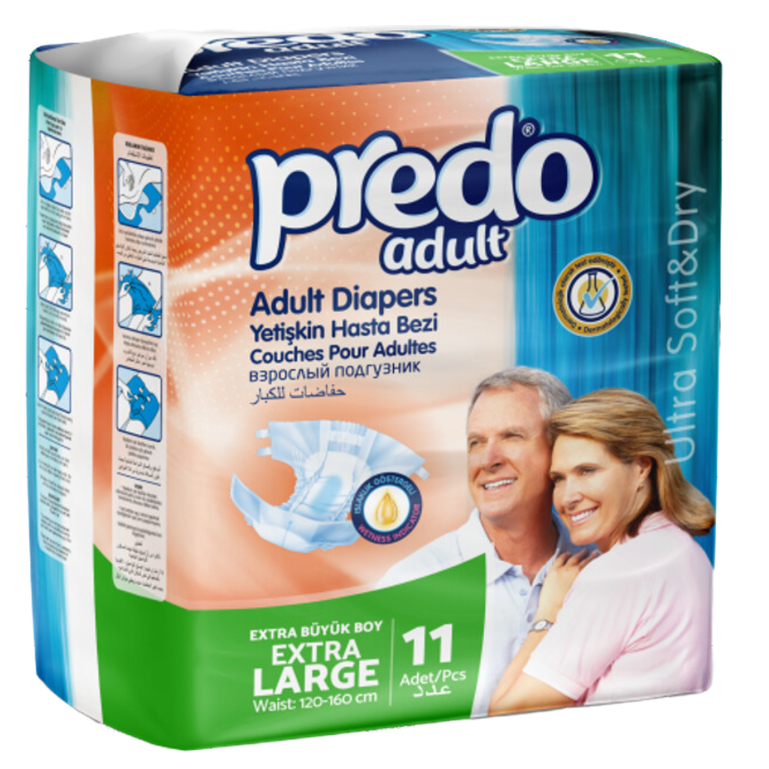 Подгузники для взрослых Predo Adult размер XL (120-160 см) упаковка №11