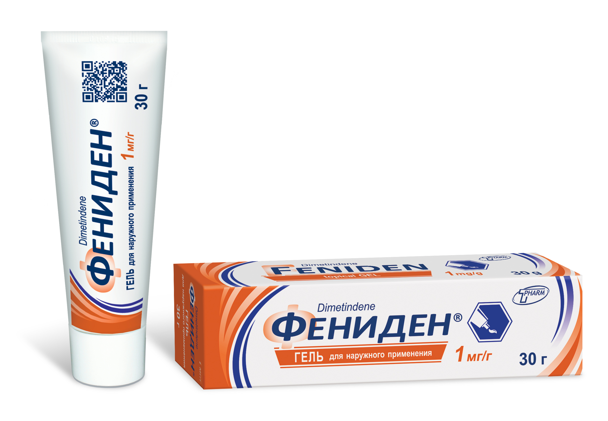 Фениден гель для наруж. прим. 1мг/г 30г туба №1
