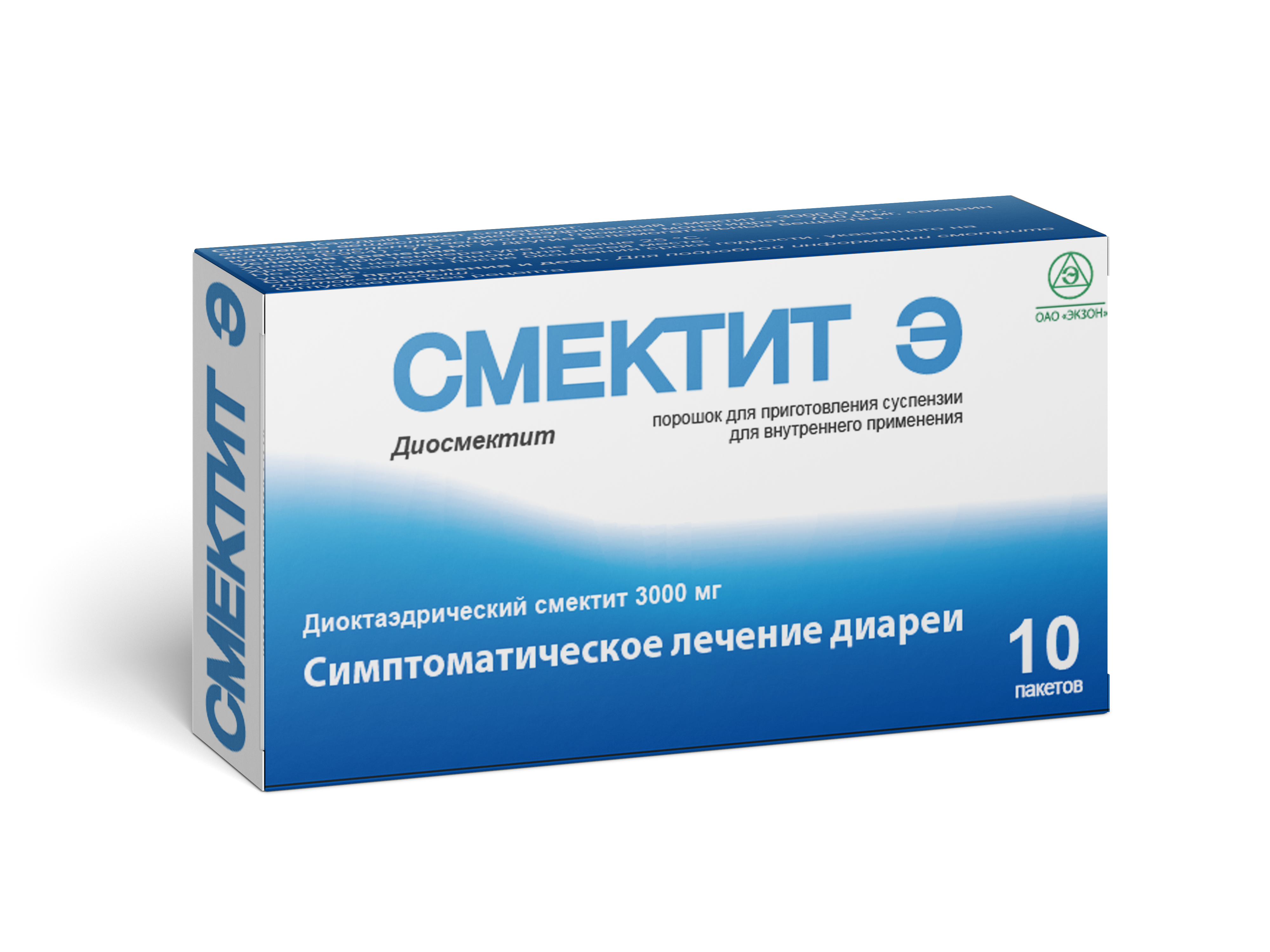 Смектит Э пор-к для приг. сусп. для приема внутрь 3 000мг пакет №10