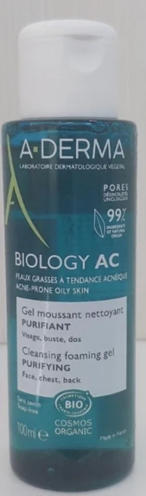 A-DERMA Biology AC гель пенящийся очищающ. 100мл №1