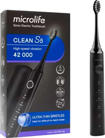 Зубная щетка электрическая Microlife Clean S5 звуковая №1
