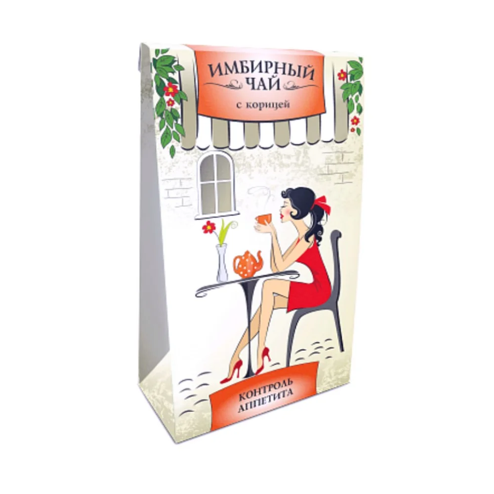 Имбирный чай "Этуаль-Фарма" БАД с корицей 1,5г фильтр-пакет №20