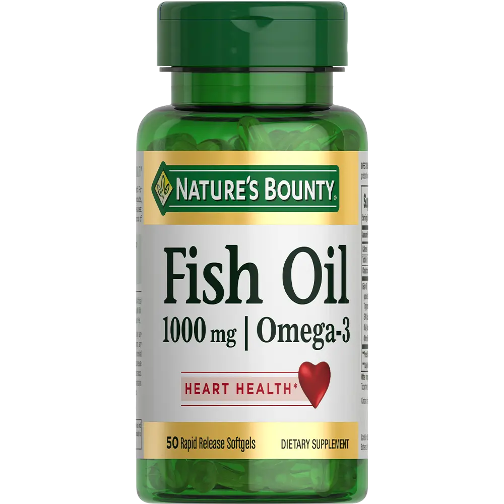 Nature's Bounty Рыбий жир 1000мг Омега-3 БАД капсулы упаковка №50