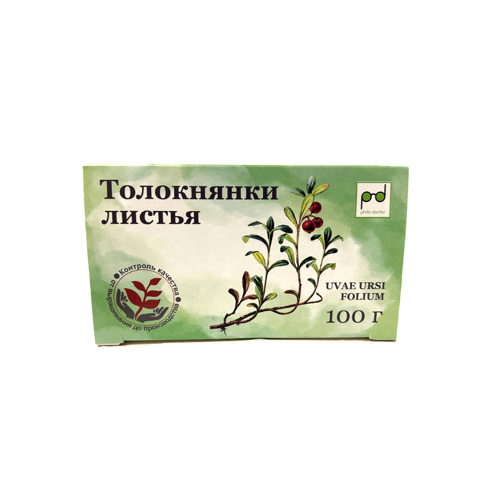 Толокнянки листья лек. сырье измельчен. 100г упаковка №1