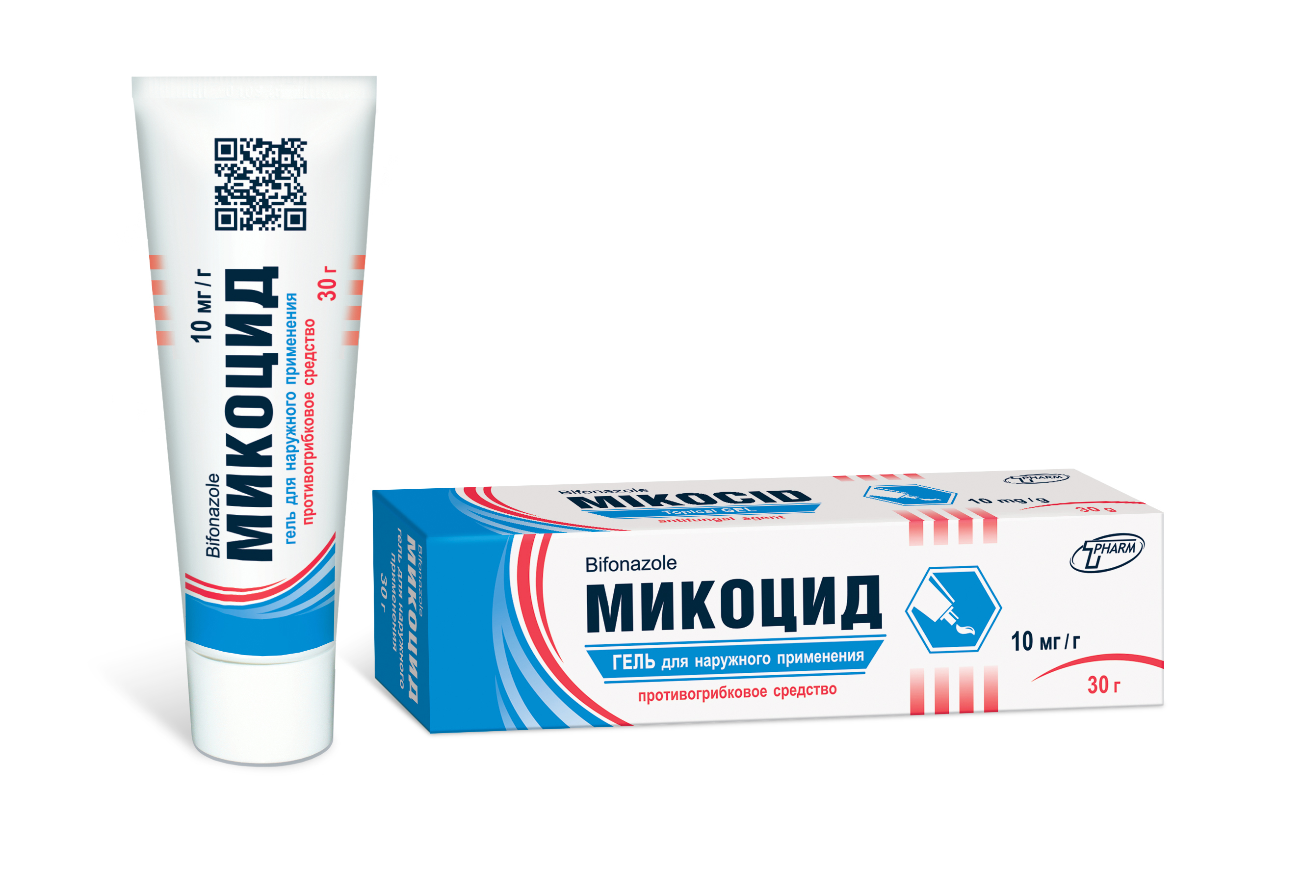 Микоцид гель для наруж. прим. 10мг/г 30г туба №1