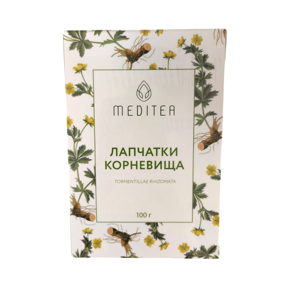 Лапчатки корневища лек. сырье измельчен. 100г упаковка №1