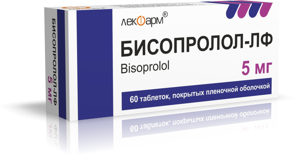 Бисопролол-ЛФ таблетки п/о 5мг упаковка №60
