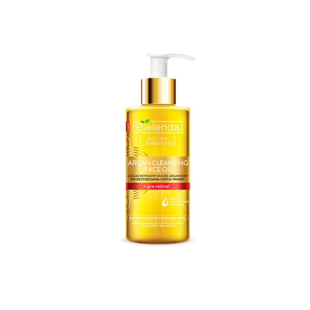 BIELENDA Argan Cleansing Face Oil масло для умывания гидрофильное с про-ретинолом 140мл №1