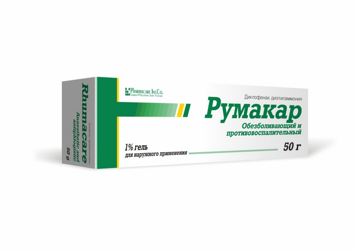 Румакар гель для наруж. прим. 1% 50г туба №1