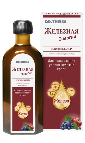 Доктор Тайсс БАД Железная энергия р-р для приема внутрь 250мл №1