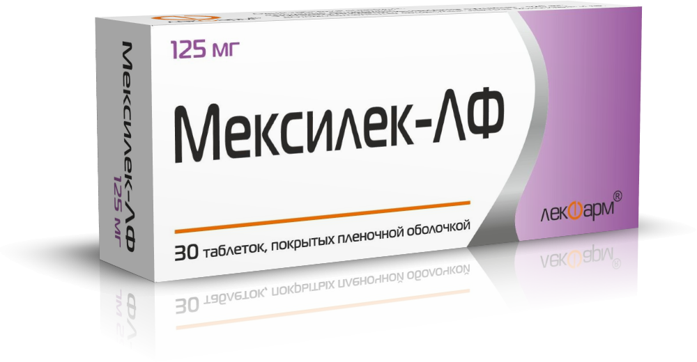 Мексилек-ЛФ таблетки п/о 125мг упаковка №30