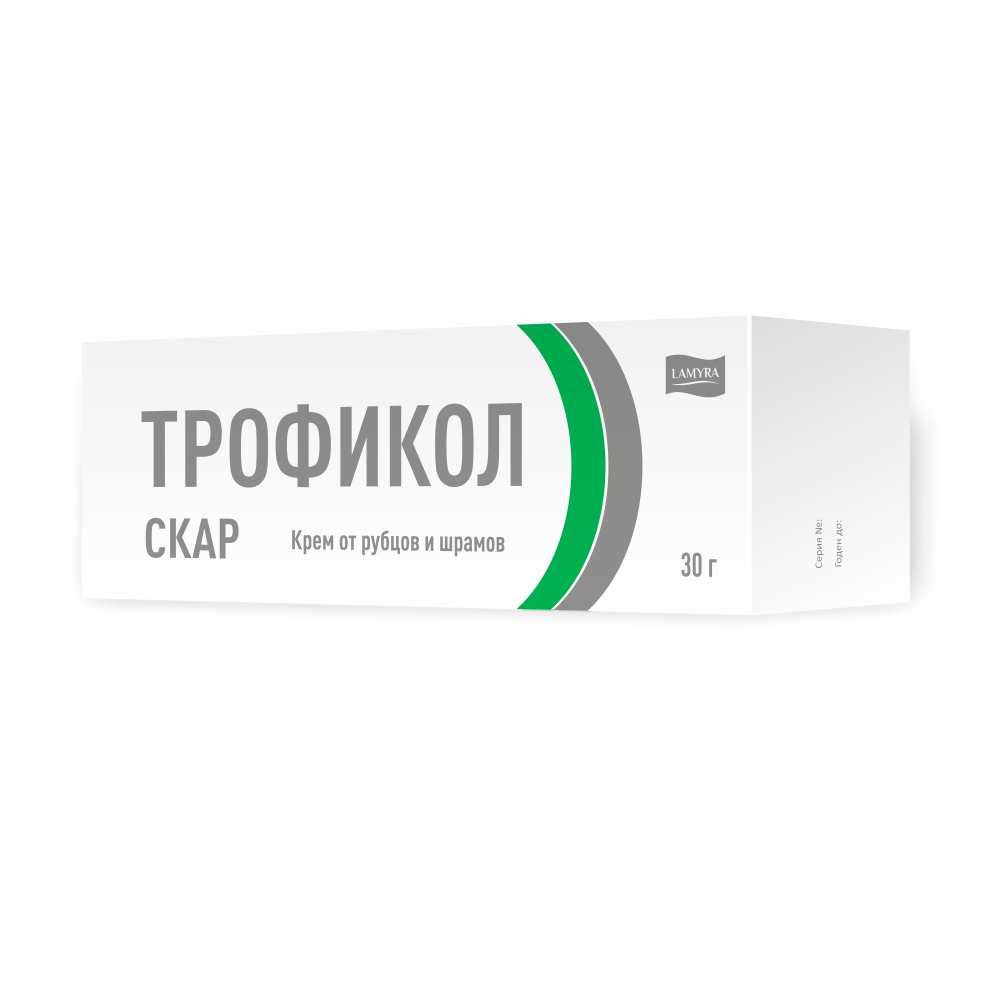 Трофикол Скар крем от рубцов и шрамов 30г №1
