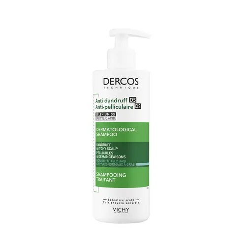 VICHY Dercos Technique DS шампунь-уход против перхоти для норм. и жирн. волос интенс. Refil 390мл №1