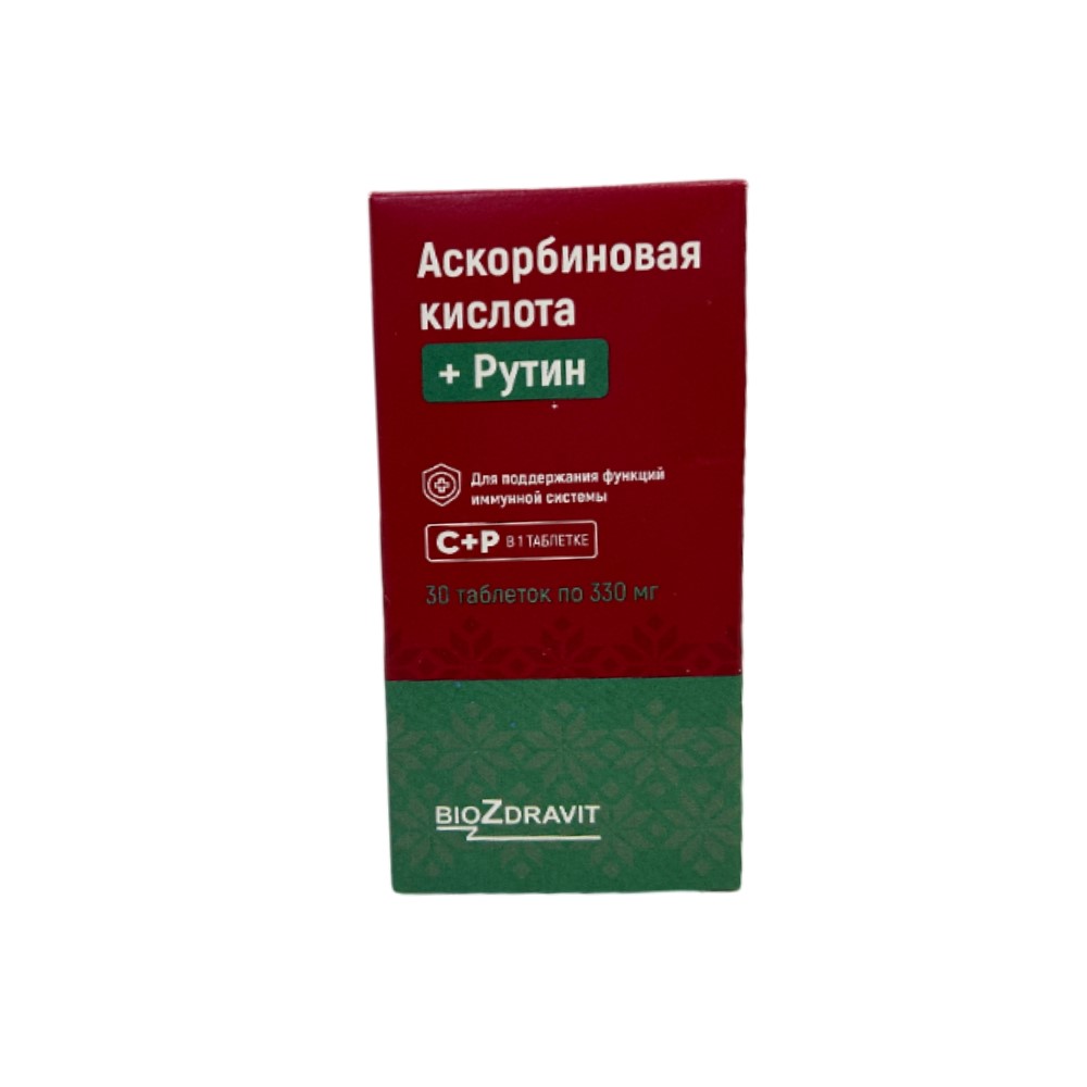 Аскорбиновая кислота+Рутин БАД таблетки 330мг №30