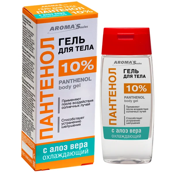 Пантенол гель для тела 10% охлаждающ. с алоэ вера 100мл №1