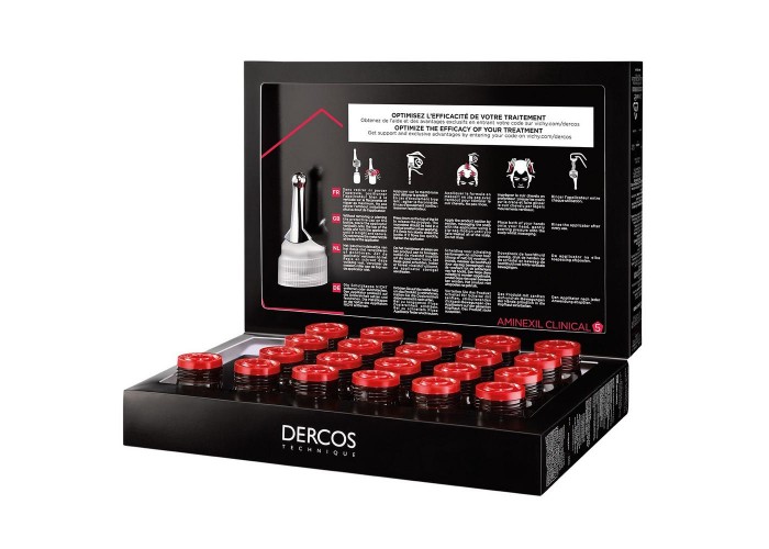 VICHY Dercos Technique средство против выпадения волос для мужчин Aminexil Intensive 5 широкого спектра действия монодоза №21
