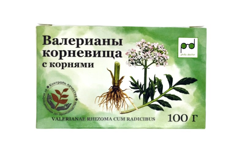 Валерианы корневища с корнями лек. сырье измельчен. 100г упаковка №1