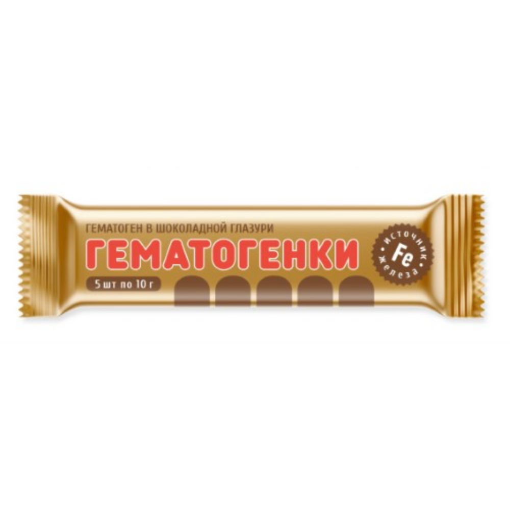 Гематоген в шоколадной глазури Гематогенки БАД 10г №5