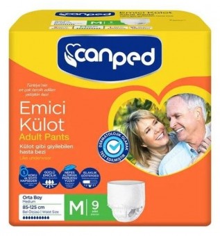 Трусики впитывающ. для взрослых CANPED размер M (85-125 см) упаковка №9