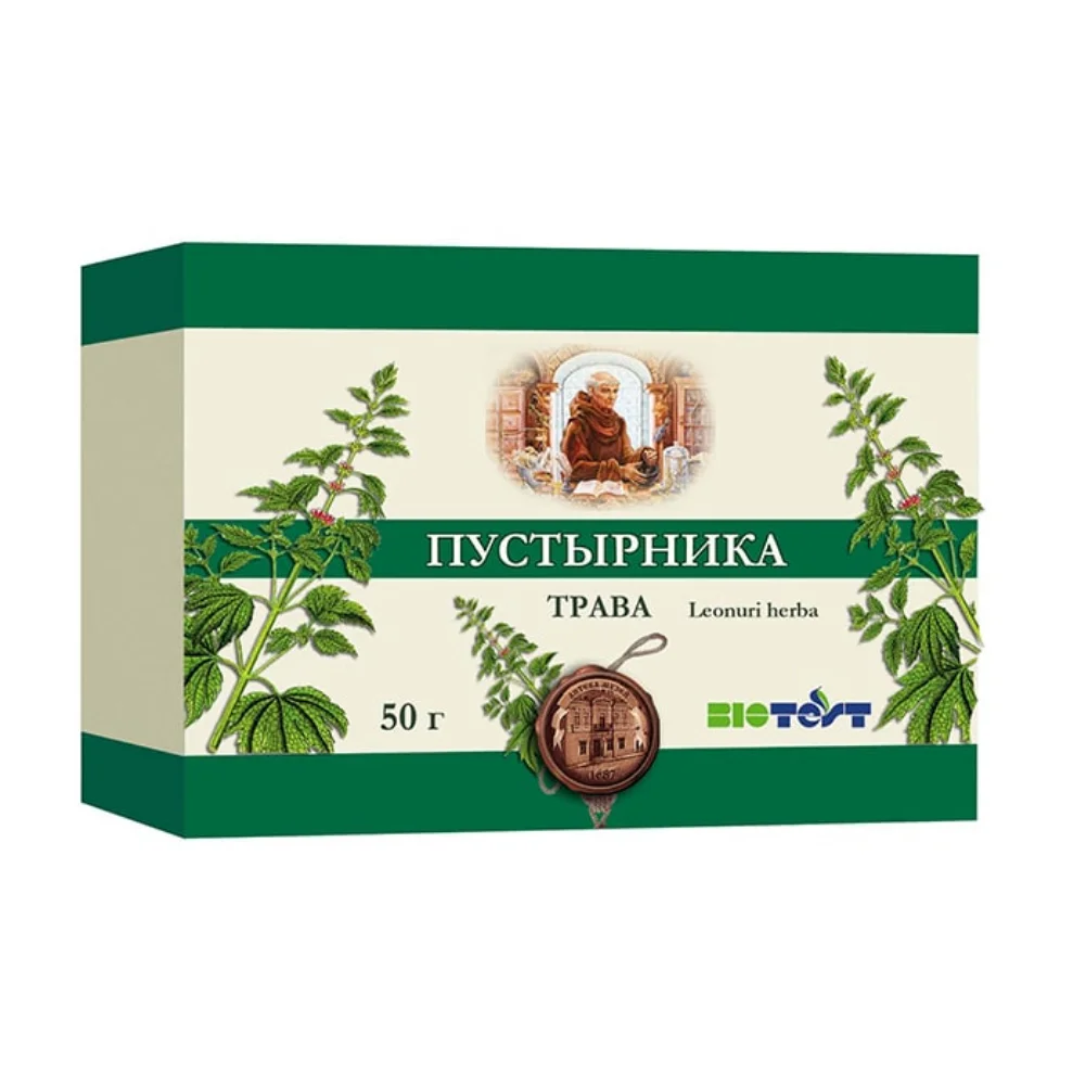 Пустырника трава лек. сырье измельчен. 50г упаковка №1