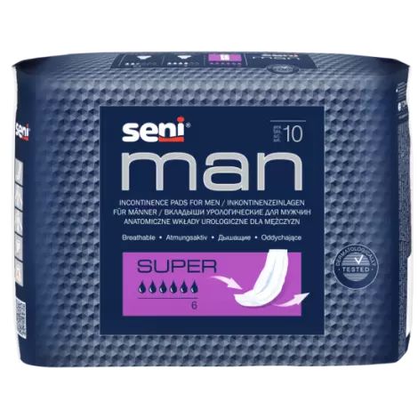 Вкладыши урологические для мужчин Seni Man Super упаковка №10