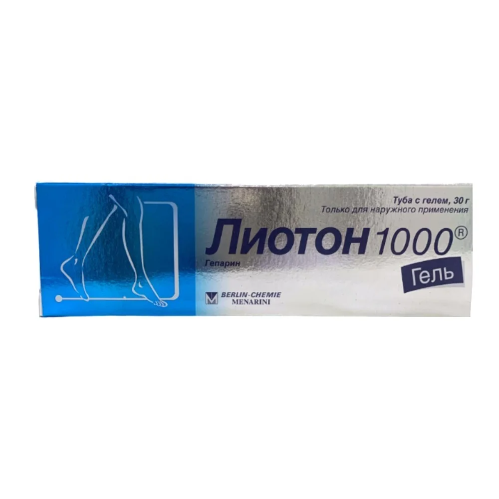 Лиотон 1000 гель гель для наруж. прим. 1 000ме/г 30г туба №1